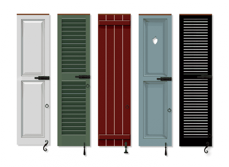 Timberlane Shutters in a row
