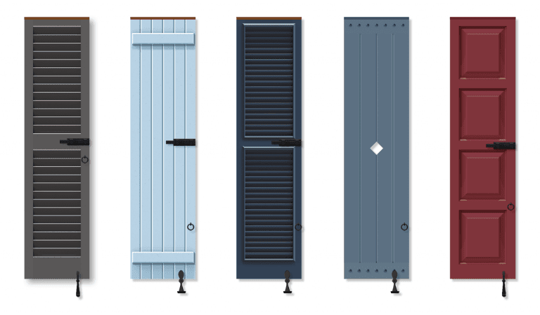 Timberlane offers a range of panel, louver, bahama, board and batten, mission and combination shutter styles