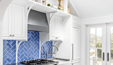 Kitchen of Amagansett Beach Shack custom Hamptons home by Gramercy Design