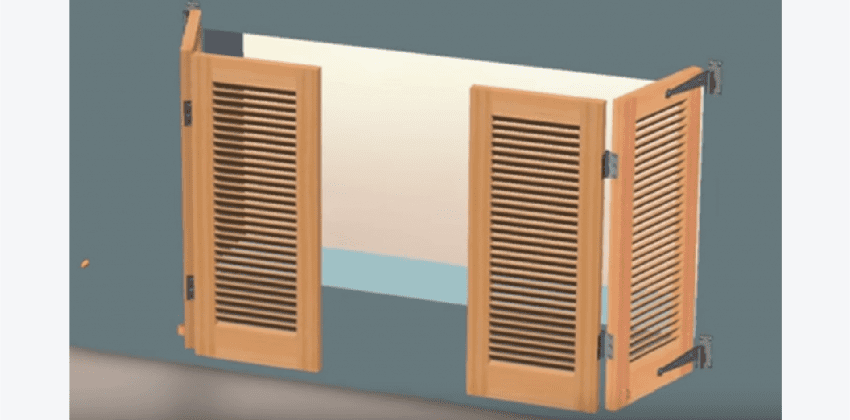 how to install functional bi-fold shutters
