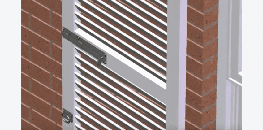 hardware for installing shutters on brick