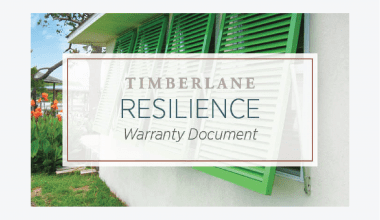 resilience shutter warranty information