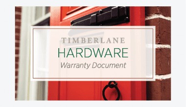 shutter hardware warranty information